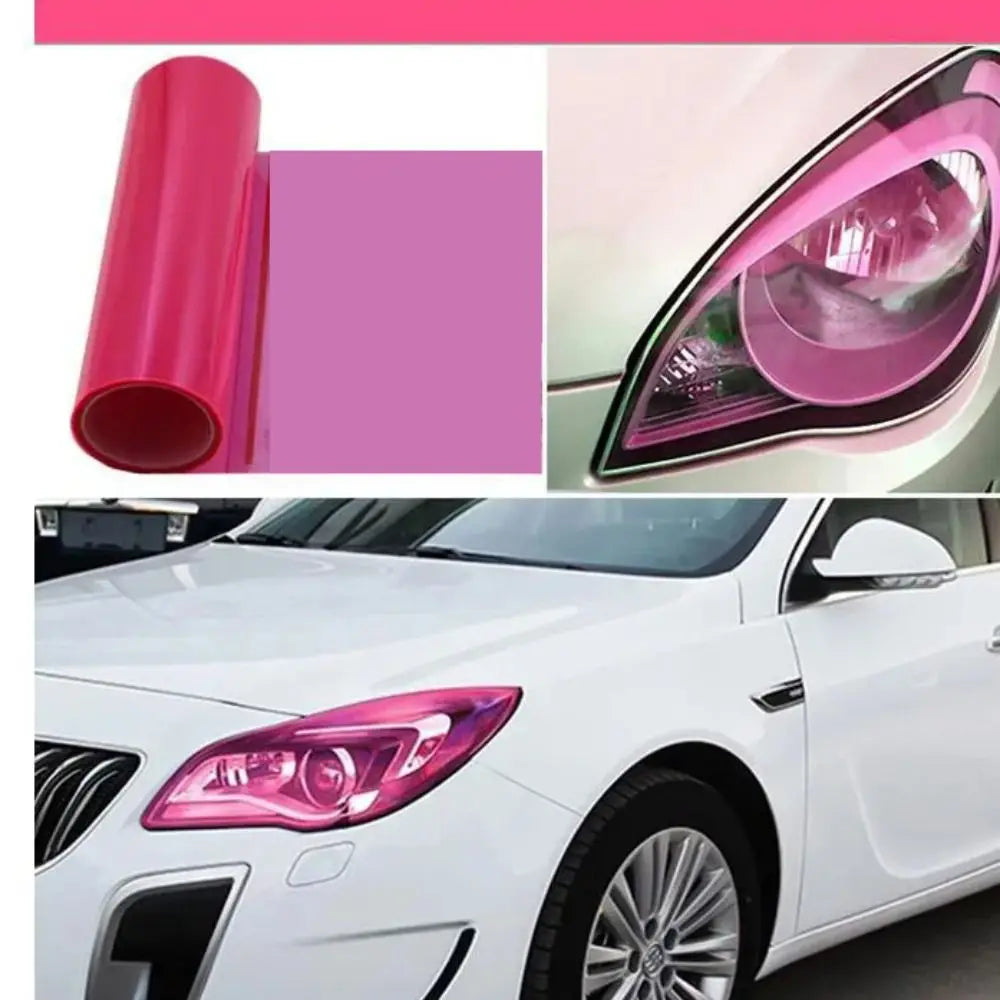 PVC Car Headlight Lamp Film Fog Lamp Sticker Car Headlight Tailing Moulding Foil Self-Adhesive Car Accessories