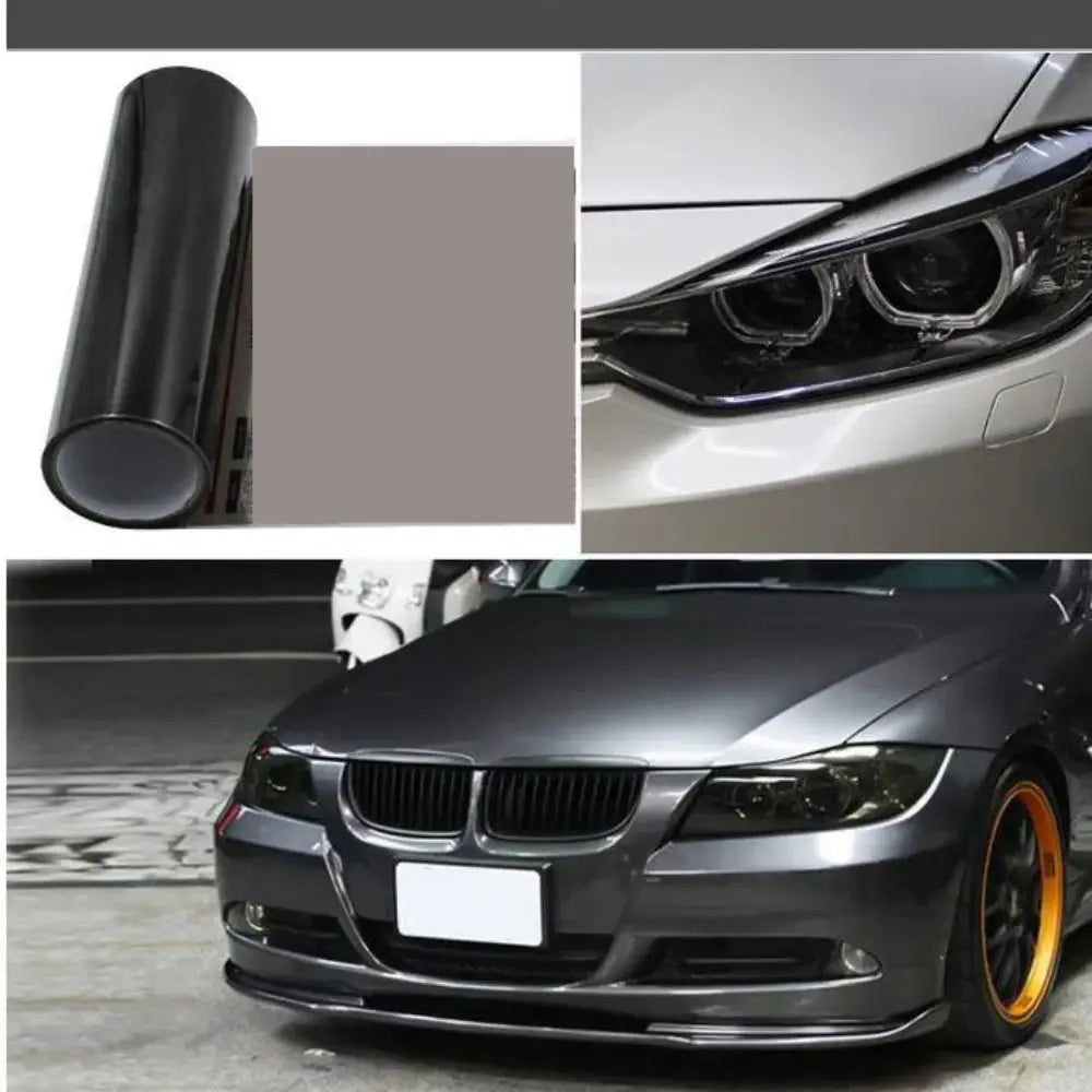 PVC Car Headlight Lamp Film Fog Lamp Sticker Car Headlight Tailing Moulding Foil Self-Adhesive Car Accessories