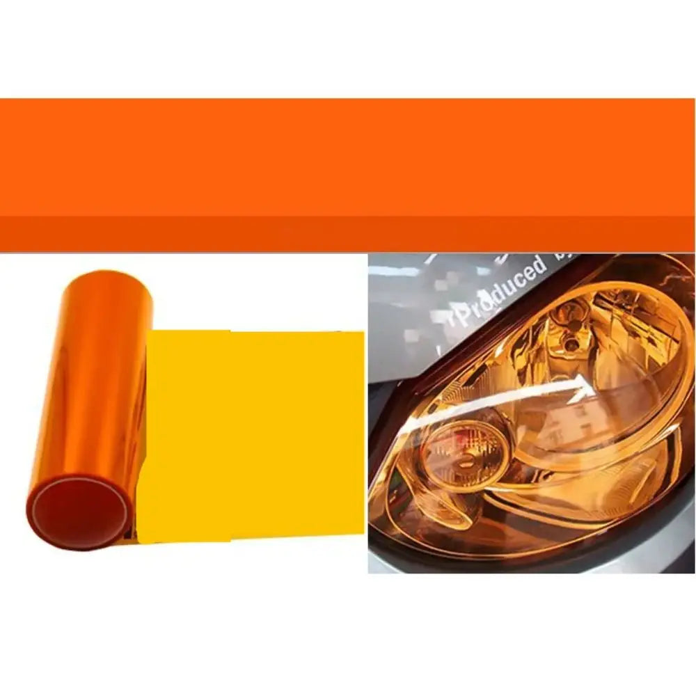 PVC Car Headlight Lamp Film Fog Lamp Sticker Car Headlight Tailing Moulding Foil Self-Adhesive Car Accessories
