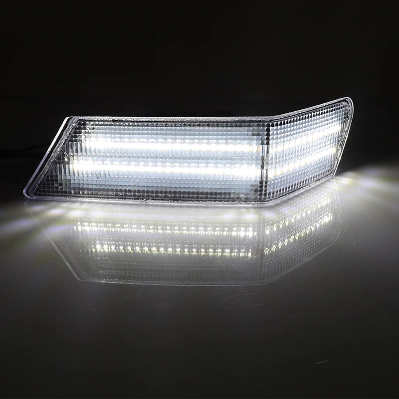 For Jeep Patriot Signal Blinker Corner Lights  Assemblies Amber Sequential Turn Signal Light/White Driving Lights 07-17