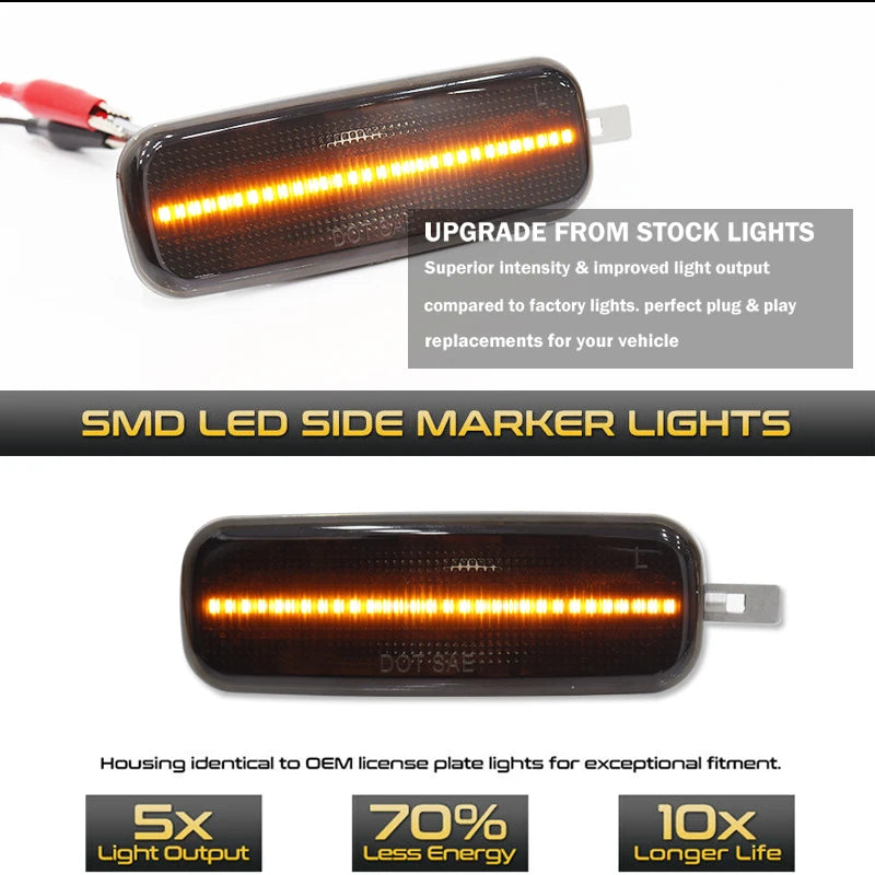 iJDM Full LED Bumper Side Marker Light Assembly For Nissan Altima 240SX S13 Parking Light/Turn Signals 1989-1994  T10 W5W 12V