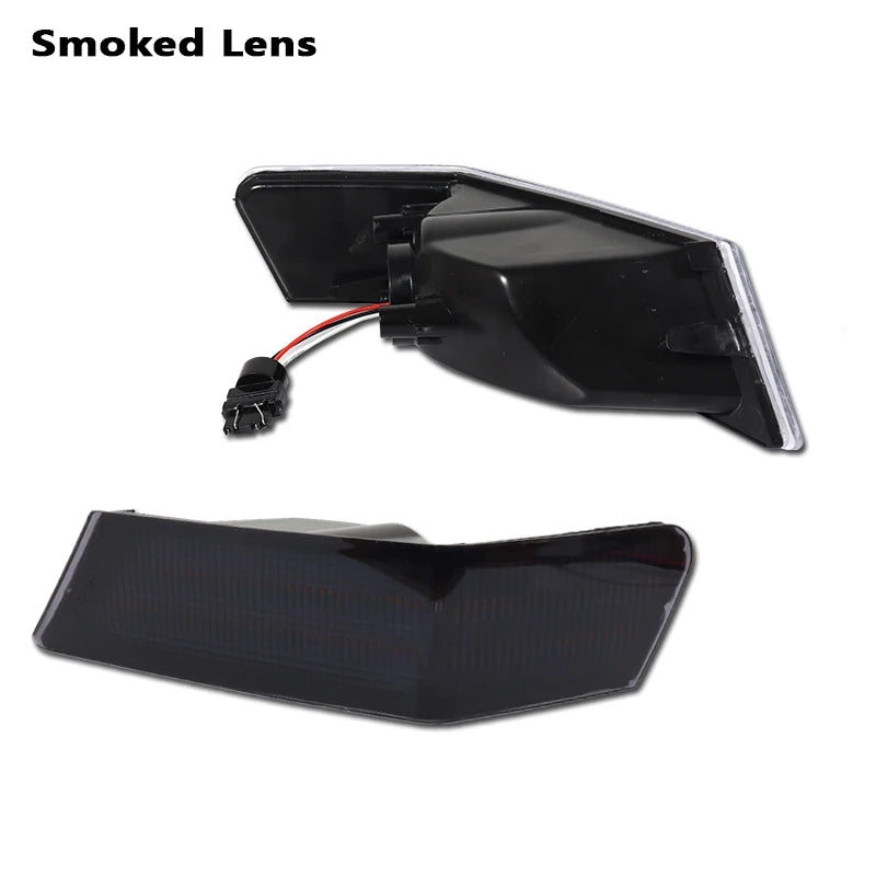 For Jeep Patriot Signal Blinker Corner Lights  Assemblies Amber Sequential Turn Signal Light/White Driving Lights 07-17