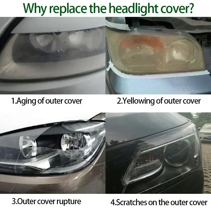 Headlight Cover Car Headlamp Lens Glass Replacement Front Lamp Shade Auto Shell for Volvo S80 S80L 2006-2016