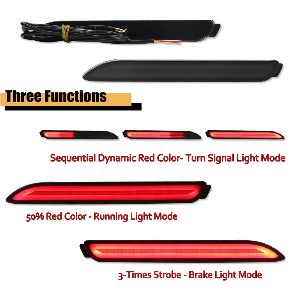Rear Fog Lights Bumper Reflector Tail/Brake Lights For Lexus NX200t NX300h IS-F GX470 RX300 For RAV4 Avalon Venza Matrix Sienna
