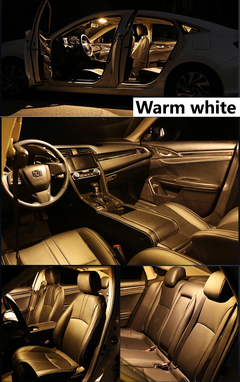 ZITWO 10Pcs LED Interior Dome Reading Map Trunk Light Bulb Kit For Hyundai Getz 2002 2003 2004 2005 2006 2007 2008 2009 2010
