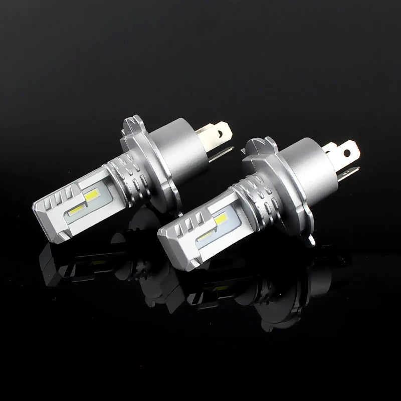 H4 Fanless LED CSP Headlight Bulb for Car Motorcycle 9003 LED Hi/Lo High and Low Beam Headlamp Auto Head Lamp 12V 12000Lm