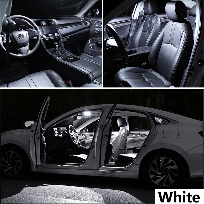 ZITWO 10Pcs LED Interior Dome Reading Map Trunk Light Bulb Kit For Hyundai Getz 2002 2003 2004 2005 2006 2007 2008 2009 2010