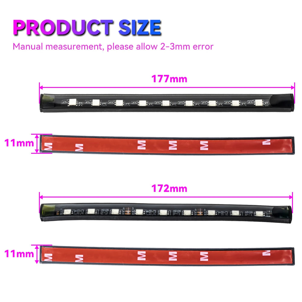 APP Car Interior Ambient Light Neon LED Strip Foot Light with USB Wireless Remote Music Auto Atmosphere Decorative Lamp