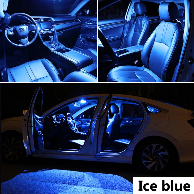 ZITWO 10Pcs LED Interior Dome Reading Map Trunk Light Bulb Kit For Hyundai Getz 2002 2003 2004 2005 2006 2007 2008 2009 2010