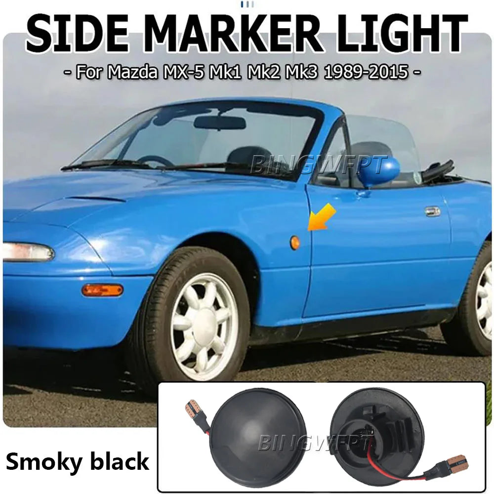 Side Marker Turn Signal Light For Mazda MX5 MX-5 Mk1 Mk2 Mk3 1989-2015 NA NB NC Canbus LED Dynamic Arrow Blinker Indicator Lamp