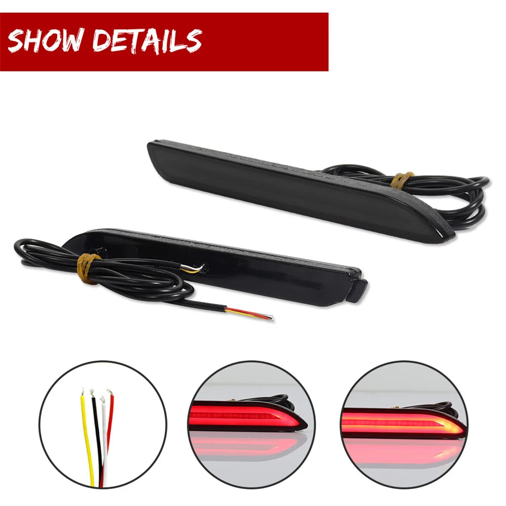 Rear Fog Lights Bumper Reflector Tail/Brake Lights For Lexus NX200t NX300h IS-F GX470 RX300 For RAV4 Avalon Venza Matrix Sienna