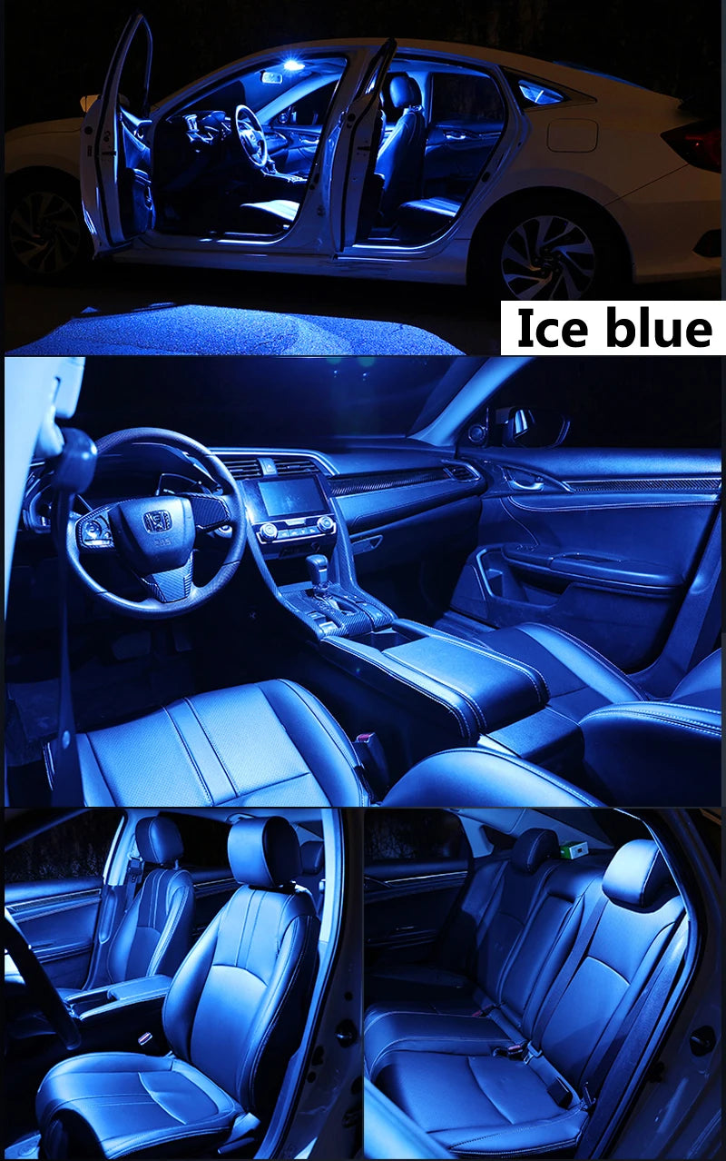 ZITWO 10Pcs LED Interior Dome Reading Map Trunk Light Bulb Kit For Hyundai Getz 2002 2003 2004 2005 2006 2007 2008 2009 2010