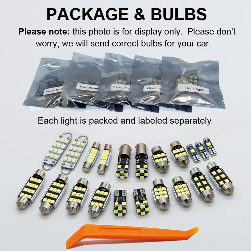 ZITWO 10Pcs LED Interior Dome Reading Map Trunk Light Bulb Kit For Hyundai Getz 2002 2003 2004 2005 2006 2007 2008 2009 2010