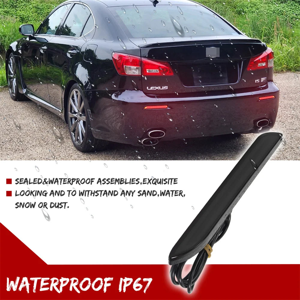 Rear Fog Lights Bumper Reflector Tail/Brake Lights For Lexus NX200t NX300h IS-F GX470 RX300 For RAV4 Avalon Venza Matrix Sienna