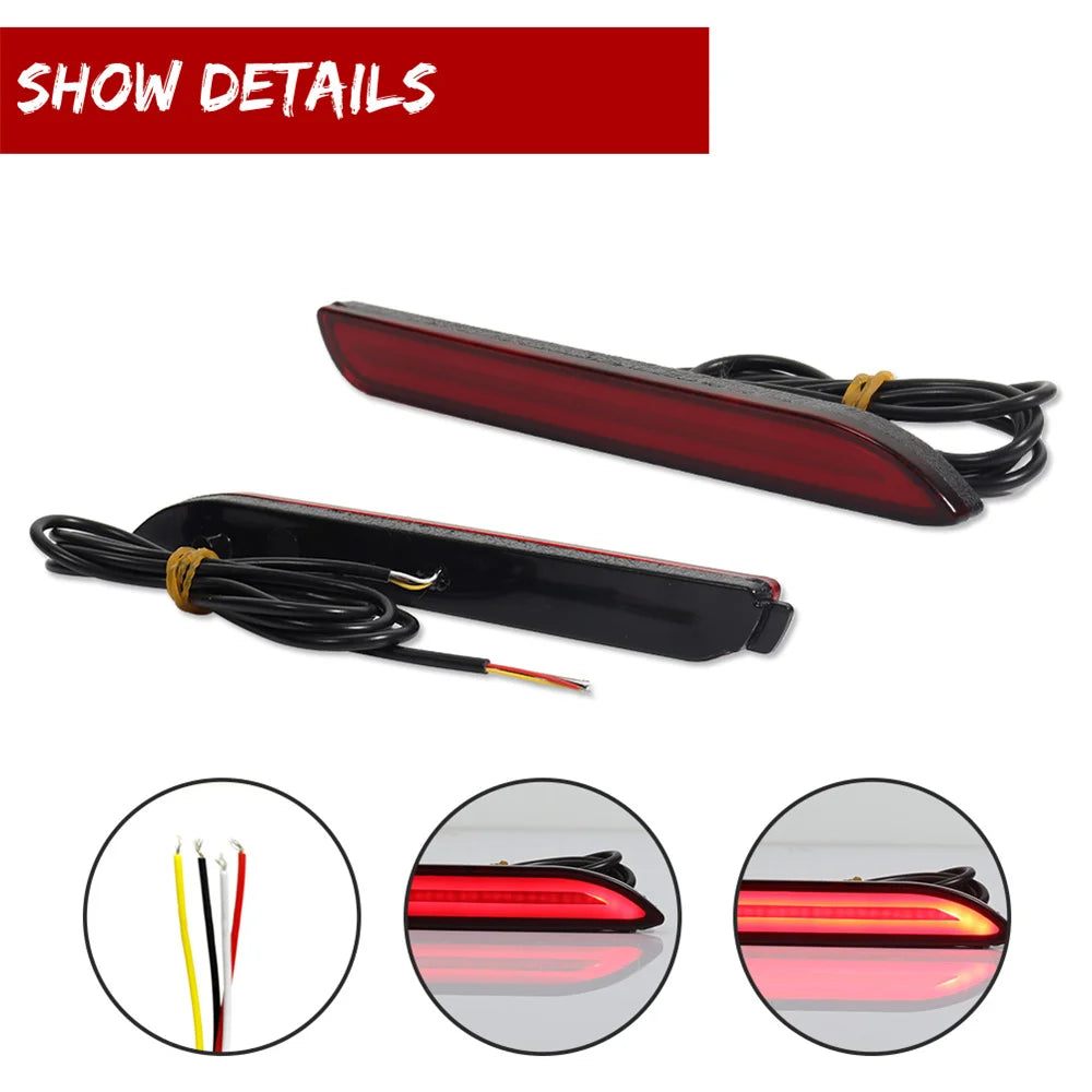 Rear Fog Lights Bumper Reflector Tail/Brake Lights For Lexus NX200t NX300h IS-F GX470 RX300 For RAV4 Avalon Venza Matrix Sienna