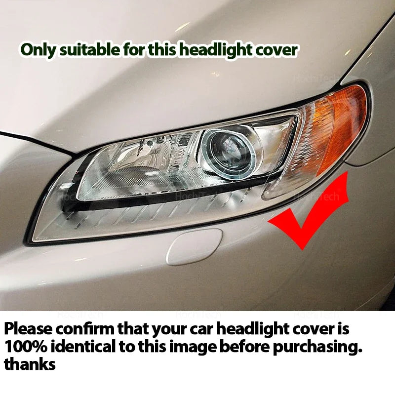 Headlight Cover Car Headlamp Lens Glass Replacement Front Lamp Shade Auto Shell for Volvo S80 S80L 2006-2016