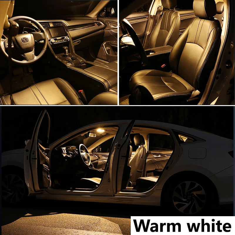 ZITWO 10Pcs LED Interior Dome Reading Map Trunk Light Bulb Kit For Hyundai Getz 2002 2003 2004 2005 2006 2007 2008 2009 2010