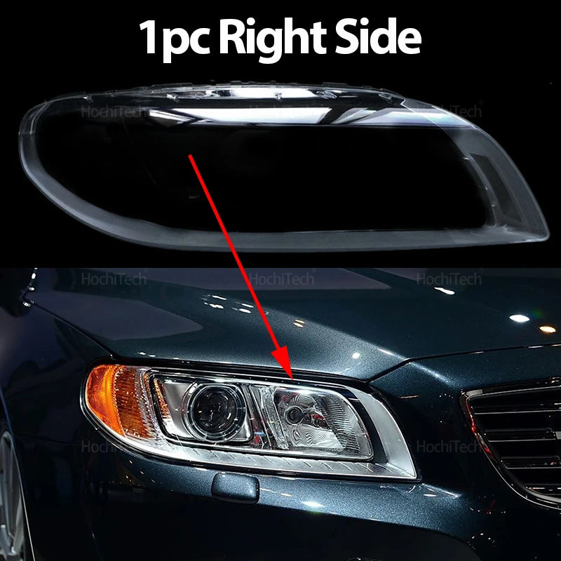 Headlight Cover Car Headlamp Lens Glass Replacement Front Lamp Shade Auto Shell for Volvo S80 S80L 2006-2016