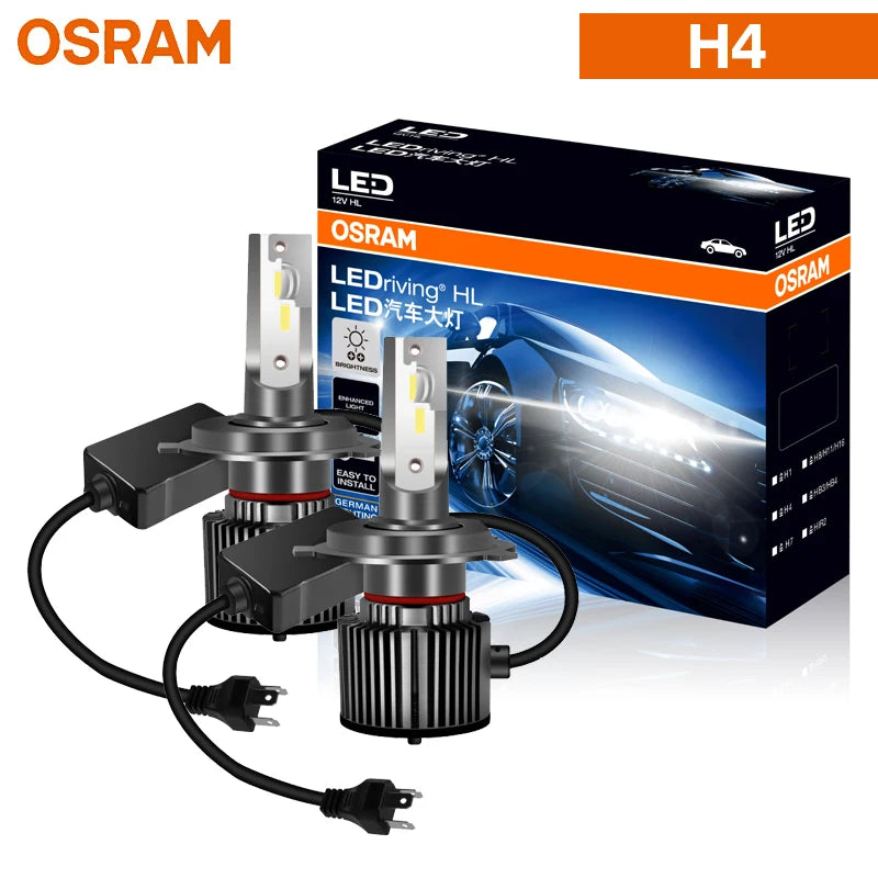 OSRAM Ledriving YLZ HL H7 H4 LED Car Headlight H1 H8 H11 H16 HB3 HB4 HIR2 9012 12V 6000K Super Bright White Lamps Auto Bulb 2Pcs