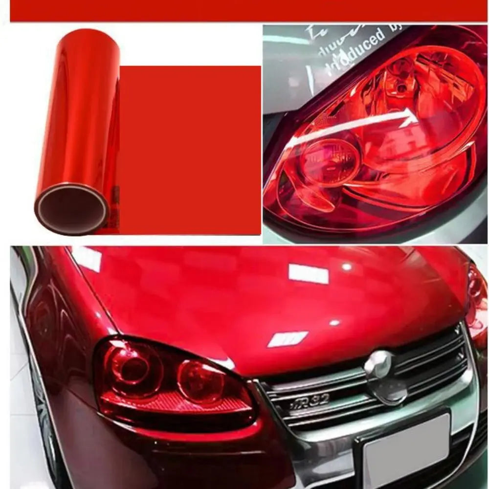 PVC Car Headlight Lamp Film Fog Lamp Sticker Car Headlight Tailing Moulding Foil Self-Adhesive Car Accessories