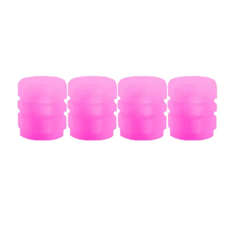 Luminous Valve Caps Fluorescent Night Car Tire Valve Caps Motorcycle Bike Glowing Decor Wheel Nozzles Tyre Cap Car Accessories
