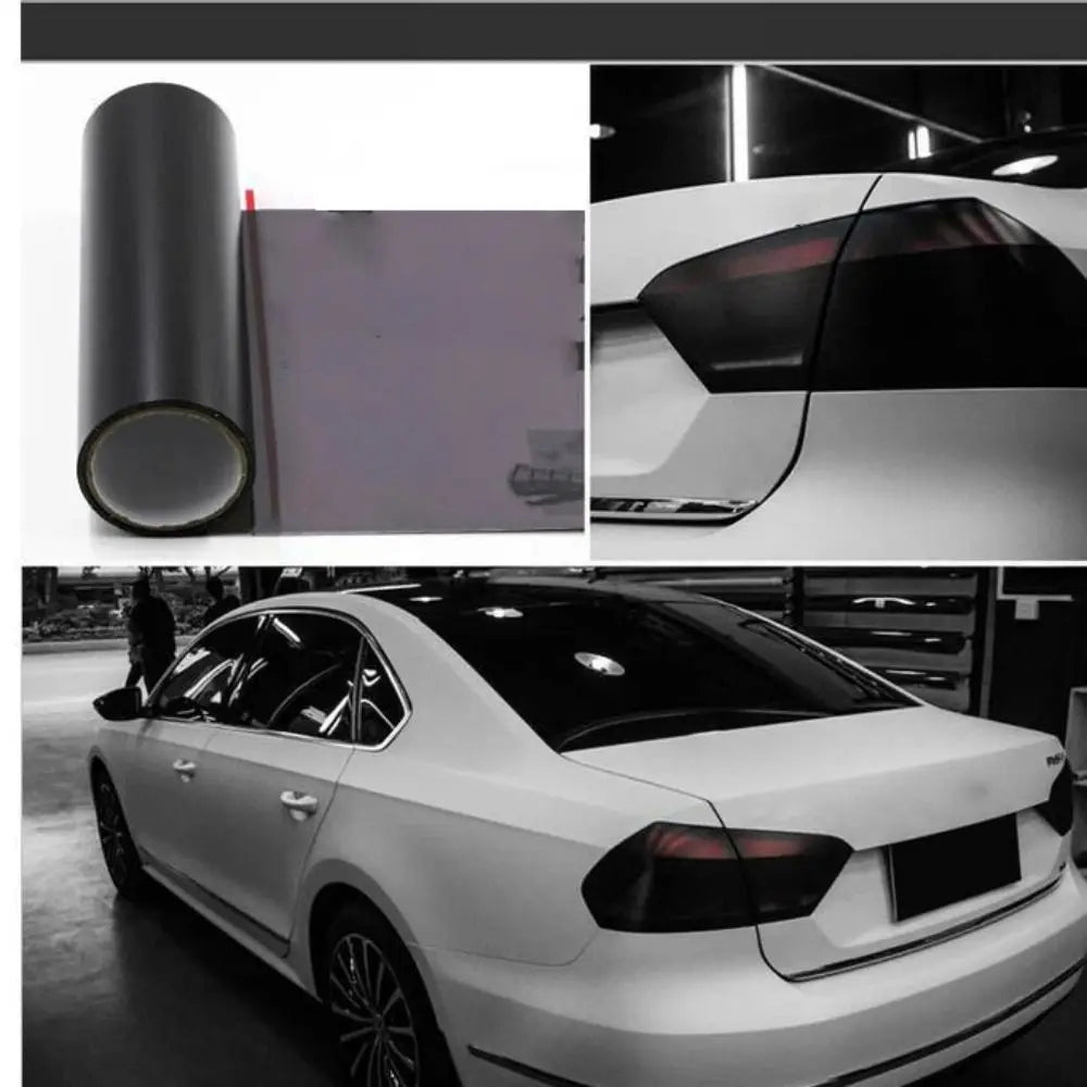 PVC Car Headlight Lamp Film Fog Lamp Sticker Car Headlight Tailing Moulding Foil Self-Adhesive Car Accessories